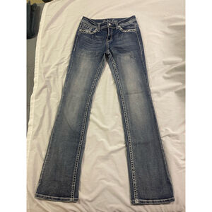 Cedar Rose Jeans Bootcut Womens Size 25 Embellished Pockets EUC